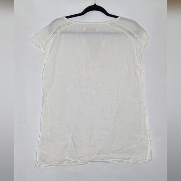 Ellen Tracy Top Linen Sheer - Picture 4 of 4